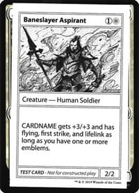 Baneslayer Aspirant (No PW Symbol) - Mystery Booster: Convention Edition Exclusives - Magic: The Gathering card