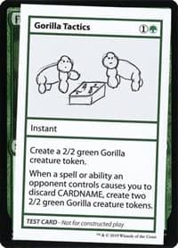 Gorilla Tactics (No PW Symbol) - Mystery Booster: Convention Edition Exclusives - Magic: The Gathering card