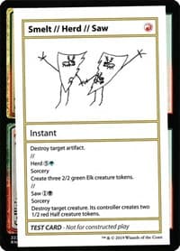 Smelt // Herd // Saw (No PW Symbol) - Mystery Booster: Convention Edition Exclusives - Magic: The Gathering card