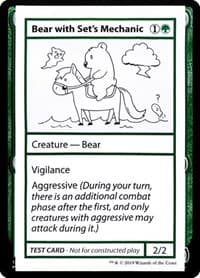 Bear with Set's Mechanic (No PW Symbol) - Mystery Booster: Convention Edition Exclusives - Magic: The Gathering card