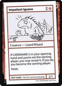 Impatient Iguana (No PW Symbol) - Mystery Booster: Convention Edition Exclusives - Magic: The Gathering card