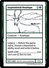 Inspirational Antelope (No PW Symbol) - Mystery Booster: Convention Edition Exclusives - Magic: The Gathering card