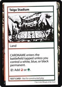 Taiga Stadium (No PW Symbol) - Mystery Booster: Convention Edition Exclusives - Magic: The Gathering card