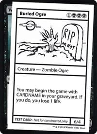 Buried Ogre (No PW Symbol) - Mystery Booster: Convention Edition Exclusives - Magic: The Gathering card