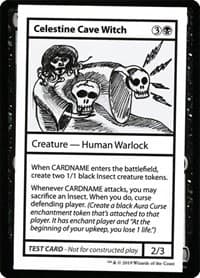 Celestine Cave Witch (No PW Symbol) - Mystery Booster: Convention Edition Exclusives - Magic: The Gathering card