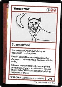 Throat Wolf (No PW Symbol) - Mystery Booster: Convention Edition Exclusives - Magic: The Gathering card