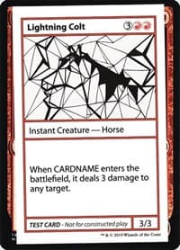 Lightning Colt (No PW Symbol) - Mystery Booster: Convention Edition Exclusives - Magic: The Gathering card