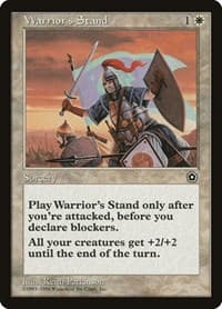 Warrior's Stand - Portal Second Age - Magic: The Gathering card