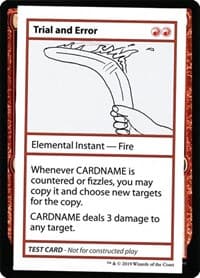 Trial and Error (No PW Symbol) - Mystery Booster: Convention Edition Exclusives - Magic: The Gathering card