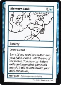 Memory Bank (No PW Symbol) - Mystery Booster: Convention Edition Exclusives - Magic: The Gathering card
