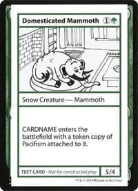 Domesticated Mammoth (No PW Symbol) - Mystery Booster: Convention Edition Exclusives - Magic: The Gathering card