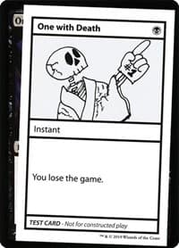 One With Death (No PW Symbol) - Mystery Booster: Convention Edition Exclusives - Magic: The Gathering card