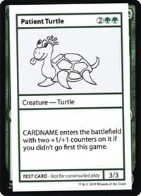 Patient Turtle (No PW Symbol) - Mystery Booster: Convention Edition Exclusives - Magic: The Gathering card