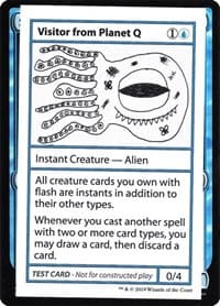 Visitor from Planet Q (No PW Symbol) - Mystery Booster: Convention Edition Exclusives - Magic: The Gathering card