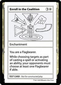 Enroll in the Coalition (No PW Symbol) - Mystery Booster: Convention Edition Exclusives - Magic: The Gathering card