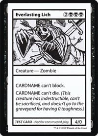 Everlasting Lich (No PW Symbol) - Mystery Booster: Convention Edition Exclusives - Magic: The Gathering card