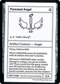 Puresteel Angel (No PW Symbol) - Mystery Booster: Convention Edition Exclusives - Magic: The Gathering card