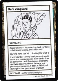 Ral's Vanguard (No PW Symbol) - Mystery Booster: Convention Edition Exclusives - Magic: The Gathering card