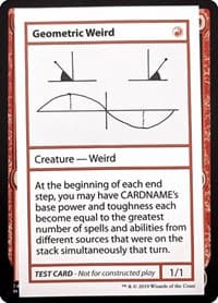 Geometric Weird (No PW Symbol) - Mystery Booster: Convention Edition Exclusives - Magic: The Gathering card