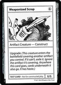 Weaponized Scrap (No PW Symbol) - Mystery Booster: Convention Edition Exclusives - Magic: The Gathering card