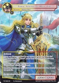Faria, Igniter of Holy Fire (Full Art) - The Seventh - Force of Will card
