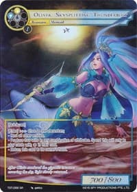 Olivia, Skysplitting Thunderbolt (Full Art) - The Seventh - Force of Will card
