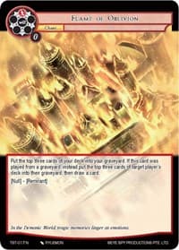 Flame of Oblivion - The Seventh - Force of Will card
