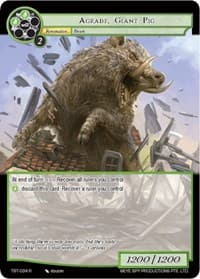 Agrade, Giant Pig - The Seventh - Force of Will card
