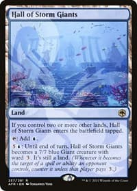 Hall of Storm Giants - AFR Ampersand Promos - Magic: The Gathering card