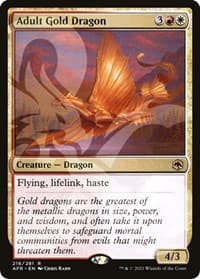 Adult Gold Dragon - AFR Ampersand Promos - Magic: The Gathering card