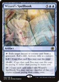Wizard's Spellbook - AFR Ampersand Promos - Magic: The Gathering card