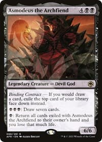 Asmodeus the Archfiend - AFR Ampersand Promos - Magic: The Gathering card