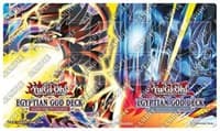Yu-Gi-Oh! Egyptian God Decks Launch Event Game Mat - Slifer the Sky Dragon and Obelisk the Tormentor - Konami Playmats - Playmats card