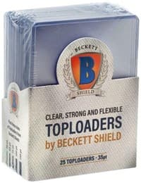 Beckett Shield Standard Size Card 35pt Toploader (25 Pack) - Beckett Shield - Card Sleeves card