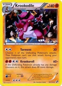 Krookodile - 65/114 (Cracked Ice Holo) - Blister Exclusives - Pokemon card