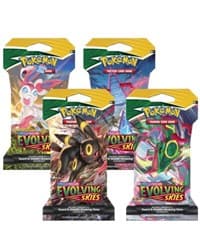 Evolving Skies Sleeved Booster Pack Art Bundle [Set of 4] - SWSH07: Evolving Skies - Pokemon card
