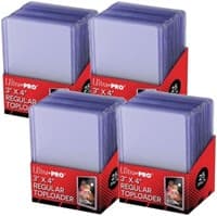 3" x 4" Clear Regular Toploader (25-Count) [Pack of 4] - Ultra Pro Toploaders - Collectible Storage card