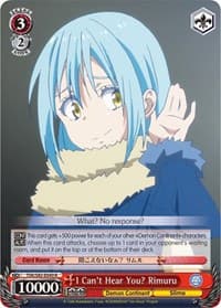 I Can't Hear You? Rimuru - That Time I Got Reincarnated as a Slime Vol.2 - Weiss Schwarz card