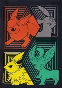 Pokemon TCG: Evolving Skies Elite Trainer Box Card Sleeves - Flareon, Jolteon, Umbreon & Leafeon (65 Pack) - Pokemon International Card Sleeves - Card Sleeves card