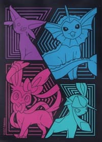 Pokemon TCG: Evolving Skies Elite Trainer Box Card Sleeves - Glaceon, Vaporeon, Sylveon, & Espeon (65 Pack) - Pokemon International Card Sleeves - Card Sleeves card