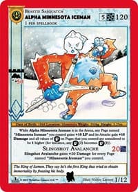 Alpha Minnesota Iceman - Cryptid Nation: First Edition Tribal Theme Decks - MetaZoo card