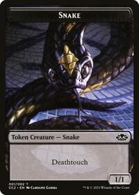 Snake // Zombie Double-Sided Token - Commander Collection: Black - Magic: The Gathering card