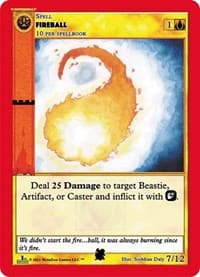 Fireball - Cryptid Nation: First Edition Tribal Theme Decks - MetaZoo card