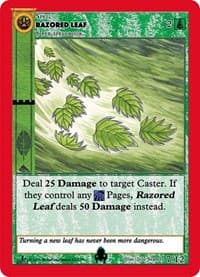 Razored Leaf - Cryptid Nation: First Edition Tribal Theme Decks - MetaZoo card