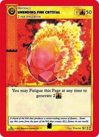Unending Fire Crystal - Cryptid Nation: First Edition Tribal Theme Decks - MetaZoo card