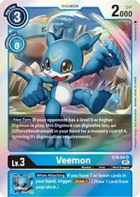 Veemon - Starter Deck 08: Ulforce Veedramon - Digimon Card Game card