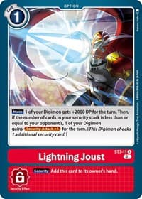 Lightning Joust - Starter Deck 07: Gallantmon - Digimon Card Game card
