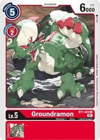 Groundramon - BT1-020 (Alternate Art) - Starter Deck 07: Gallantmon - Digimon Card Game card