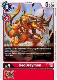 GeoGreymon - Starter Deck 07: Gallantmon - Digimon Card Game card