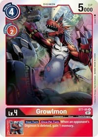 Growlmon - Starter Deck 07: Gallantmon - Digimon Card Game card